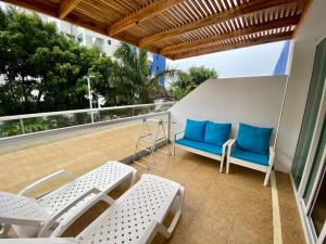 Balkón nebo terasa v ubytování Playa Azul Suites