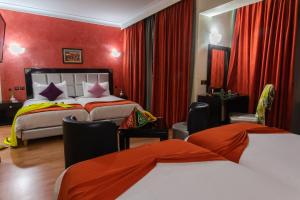 Postel nebo postele na pokoji v ubytování Hotel Meriem Marrakech