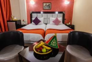 Postel nebo postele na pokoji v ubytování Hotel Meriem Marrakech