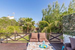 Balkón alebo terasa v ubytovaní Holiday villa for rent in Estepona