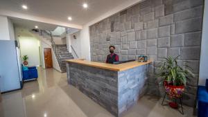 Lobi atau kawasan kaunter penerimaan di Ayni Cusco Hotel