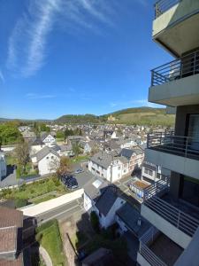 a view of a town from a building at Rheinapartment 8 in Bad Hönningen +10 photos