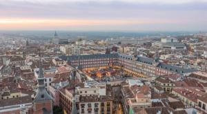 A general view of Madrid or a view of the city taken from Az apartmant