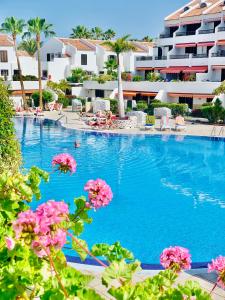 The swimming pool at or close to PARQUE SANTIAGO, PLAYA DE LAS AMERICAS