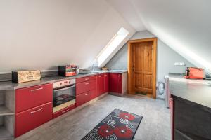 Kuchyňa alebo kuchynka v ubytovaní Buzavirág Apartman