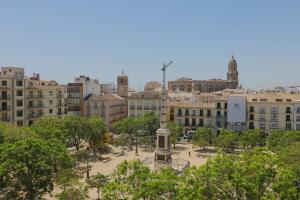 Výhľad na mesto Malaga alebo výhľad na mesto priamo z apartmánu