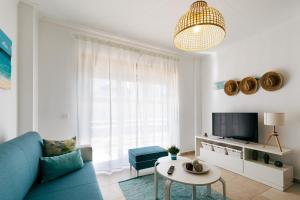 TV a/nebo společenská místnost v ubytování Baleal Beachfront Apartment