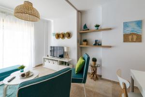 TV a/nebo společenská místnost v ubytování Baleal Beachfront Apartment