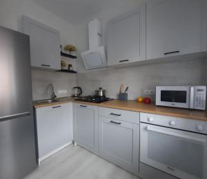 Кухня или мини-кухня в Daugavpils central apartment
