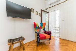 TV a/nebo společenská místnost v ubytování Villa Lukas