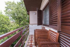 Balkón nebo terasa v ubytování Villa Lukas