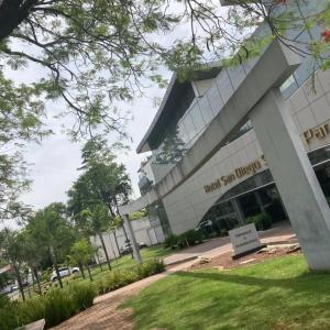 a view of the front of a building at Apartamento San Diego Pampulha Propriedade Particular in Belo Horizonte