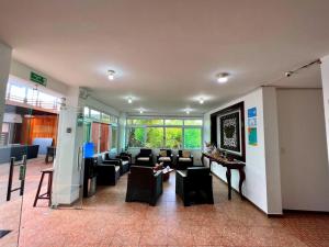 Istumisnurk majutusasutuses Hotel Cally
