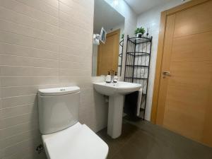 Bathroom sa Apartamento Pinares