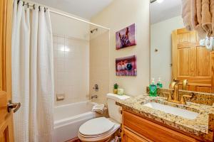 Un baño con bañera, inodoro y lavabo. en Forest Park 31E, en Silverthorne 22 fotos más