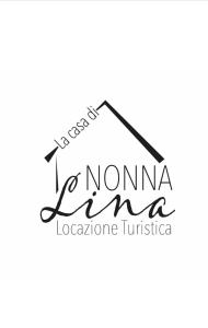 un logo de la maison sur fond blanc dans l'établissement La Casa di Nonna Lina, à Ordona