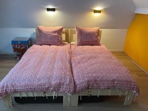 Postel nebo postele na pokoji v ubytování Ollediek