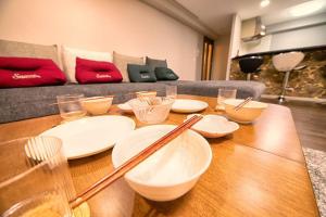 Кът за сядане в MolinHotels602 アクティビティを満喫できる札幌定山渓 天然温泉付- 1L2Room S-Bed8 8Persons