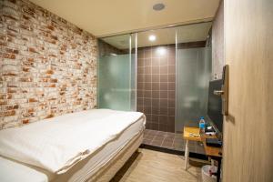 A bathroom at The Cole Hotel
