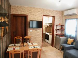 TV a/nebo společenská místnost v ubytování Apartments Aleksandra
