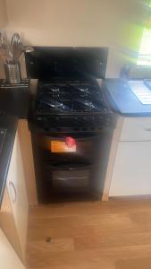 a stove top oven sitting on top of a counter at Mountain View in Millom