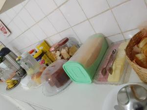 Comida no hostel ou em algum lugar perto