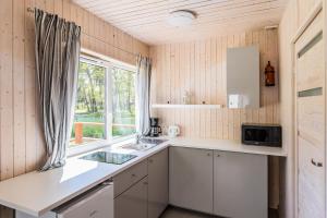 Kuchyňa alebo kuchynka v ubytovaní Domki Aqua Holiday