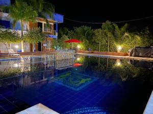 Bazén v ubytování HOTEL CAMPESTRE SANTORINI nebo v jeho okolí