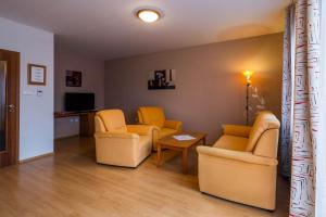 TV a/nebo společenská místnost v ubytování Apartmán Eliška Třeboň