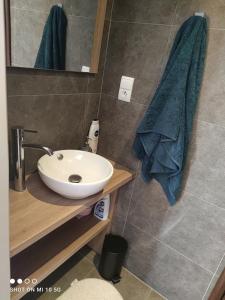 Koupelna v ubytování L'annexe du font Blanque