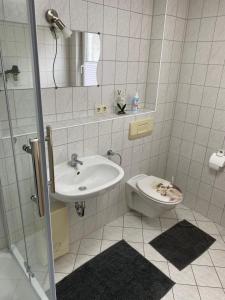 Koupelna v ubytování Ferienwohnung Rauch