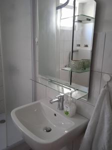 Koupelna v ubytování Apartment Mojca near Bled