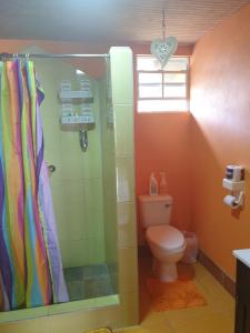 Phòng tắm tại Seawind Cottage- Traditional St.Lucian Style