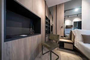 TV a/nebo společenská místnost v ubytování VELVET rooms & more