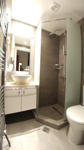 Koupelna v ubytování Hotel Galaxidi