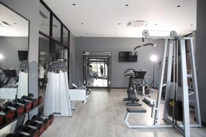 Fitness centrum a/nebo fitness zařízení v ubytování Club45