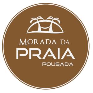 a brown circle with the words morada da prana pousada at Morada da Praia Pousada in Jericoacoara