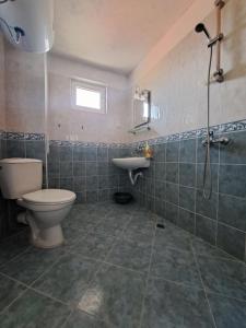 a bathroom with a toilet and a sink at Guest House Polikseni in Sozopol +66 photos