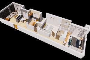 Půdorys ubytování Appartement Corniche en bord de mer