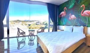 Postel nebo postele na pokoji v ubytování Starview Villa Dalat