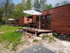 Vonkajšia záhrada v ubytovaní Fox House Tisá / Rájec