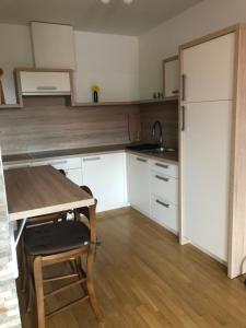 Η κουζίνα ή μικρή κουζίνα στο Apartma Ajda 2 , Jezerska cesta 65, Kranj