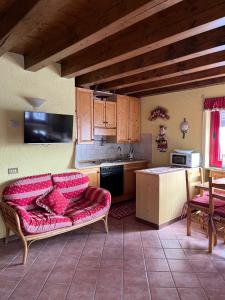 Kuchyň nebo kuchyňský kout v ubytování Chalet Orchidea