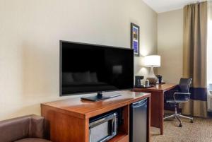 TV a/nebo společenská místnost v ubytování Comfort Inn Near UNT