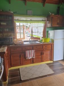 Η κουζίνα ή μικρή κουζίνα στο Seawind Cottage Authentic St.Lucian Accommodation near Plantation Beach