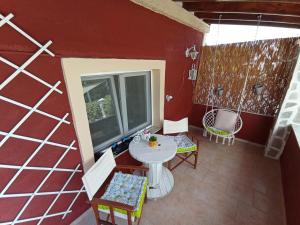 A seating area at Sweet Maisonette in Corfu Town