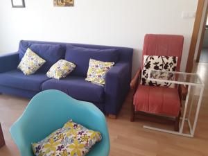 A seating area at Cantos do Coido