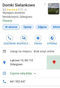 Fotografie z fotogalerie ubytování Domki Sielankowo v destinaci Odargowo