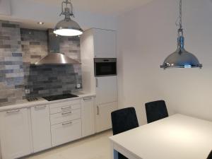 Kuchyňa alebo kuchynka v ubytovaní Apartament Dolny Sopot