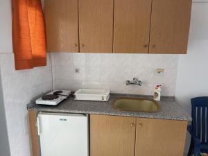 Kuchyň nebo kuchyňský kout v ubytování Tsolakis Apartments